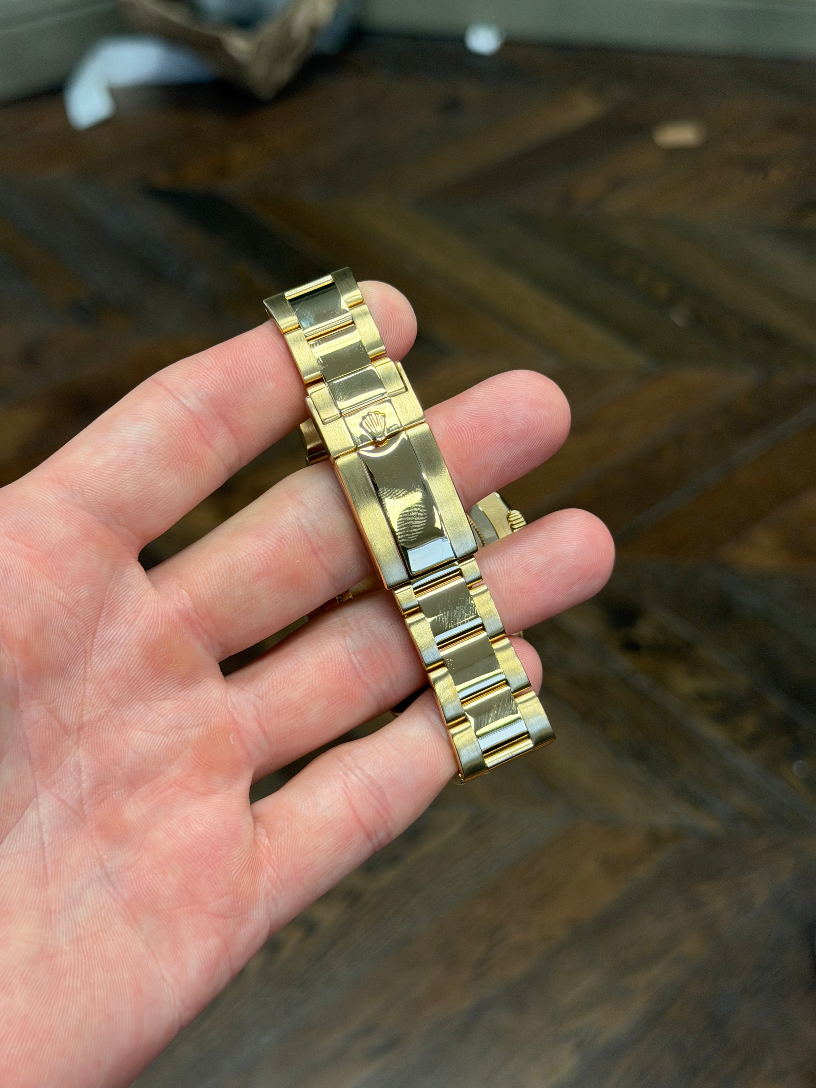 Yachtmaster 116688 Blue Hands Complete Yellow Gold