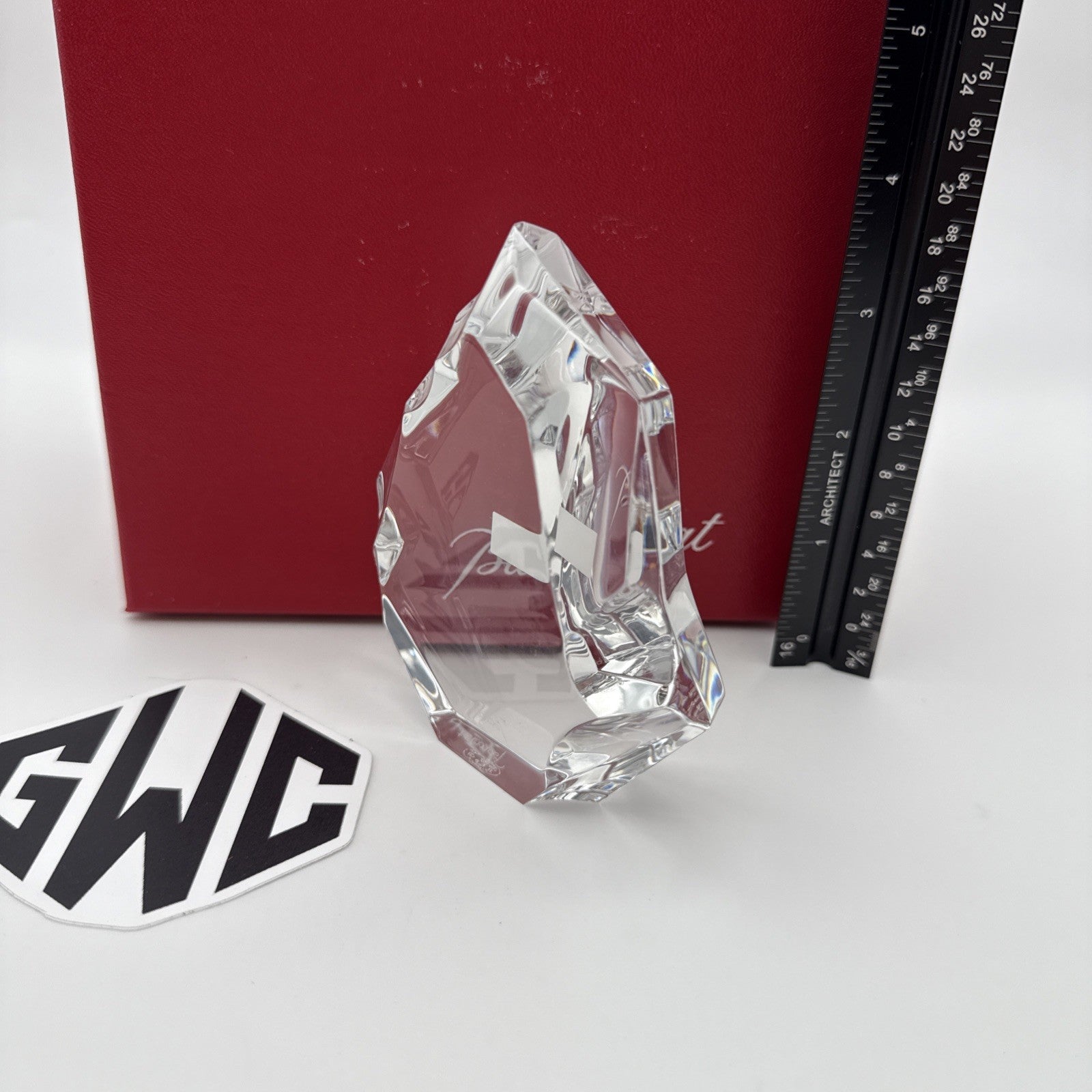 Baccarat Menhir Trophy Paperweight Clear Crystal New In Box 1762475 Sealed