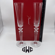 Baccarat Mille Nuits Flutissimo Champagne Flute Clear Crystal 2 PCs NIB 2810597