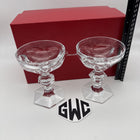 Baccarat Harcourt 1841 Coupes Clear Crystal 2 Piece New In Box 2811798 Sealed
