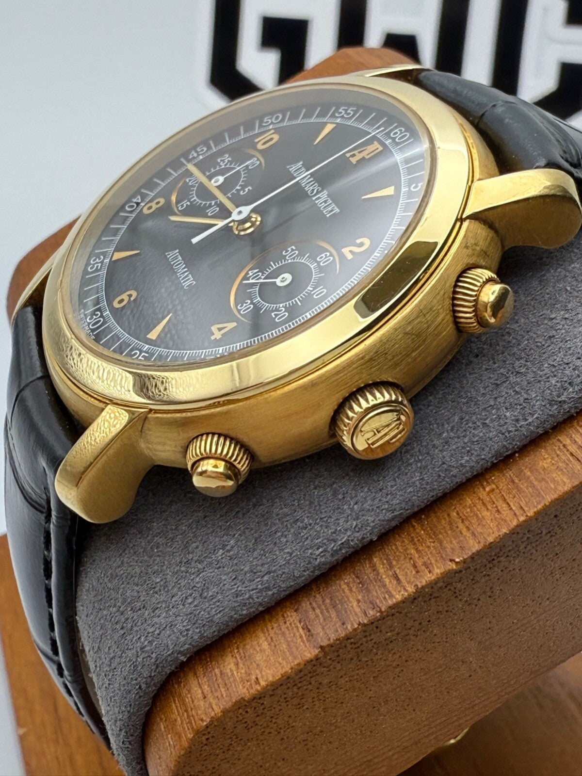 Audemars Piguet 25859BA Jules Chronograph 18K Yellow Gold Black Dial 39MM