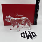 Baccarat Zodiaque Tiger 2022 Clear Crystal & Gold Figurine New In Box 2814611