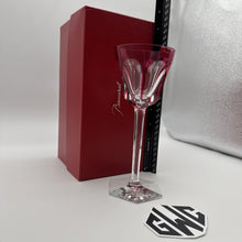 Baccarat Harcourt Rhine Wine Glass Clear and Rose Crystal 1201135