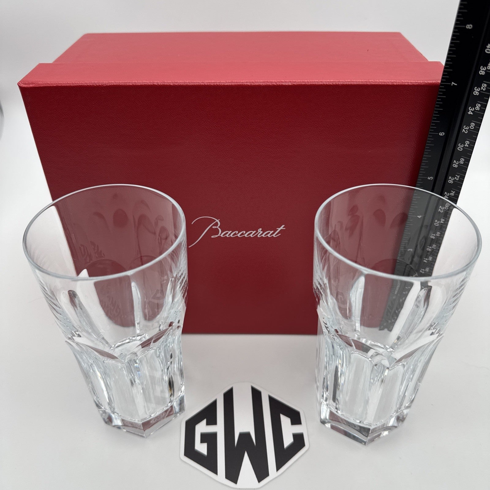Baccarat Harcourt 1841 Highballs Clear Crystal Set Of 2 New In Box 2811288
