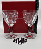 Baccarat Harcourt 1841 Crystal Clear & Red Glass Set Of 2 NIB Sealed 2810590