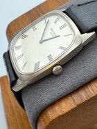 Patek Philippe Ellipse 3566G 18K White Gold Leather Strap White Dial 28mm