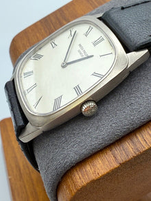 Patek Philippe Ellipse 3566G 18K White Gold Leather Strap White Dial 28mm