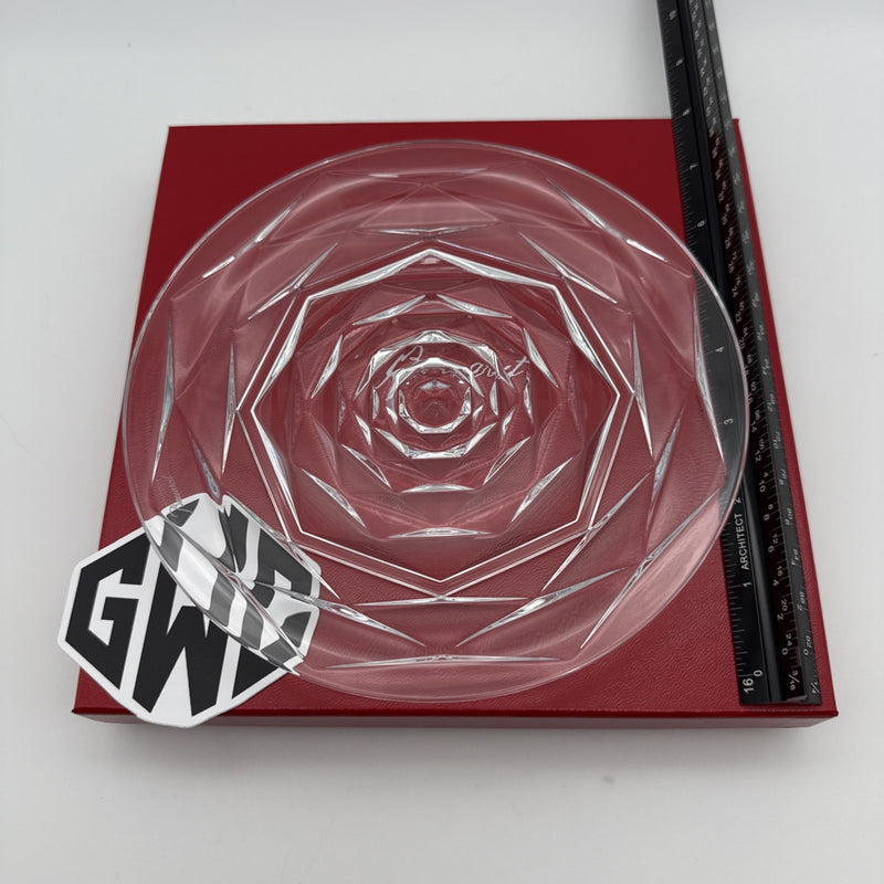 Baccarat Swing Plate Large Clear Crystal New In Box 2813983 Sealed
