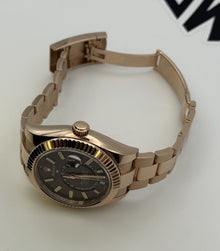 2022 Rolex Sky-Dweller 326935 Chocolate Brown 18K Gold Oyster 42mm Box Papers