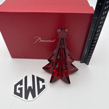Baccarat Christmas Tree Firgurine Red Crystal New In Box 2811542