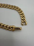 $17500 David Yurman Curb Chain Bracelet 18K Yellow Gold Diamonds 8mm 7.25in