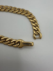 $17500 David Yurman Curb Chain Bracelet 18K Yellow Gold Diamonds 8mm 7.25in