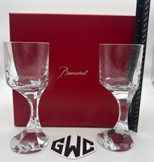Baccarat Narcisse White Wine Set of 2 Clear Crystal New In Box 2812669