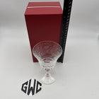 Baccarat Parme Wine Glass Etched Design Clear Crystal New In Box 1516103