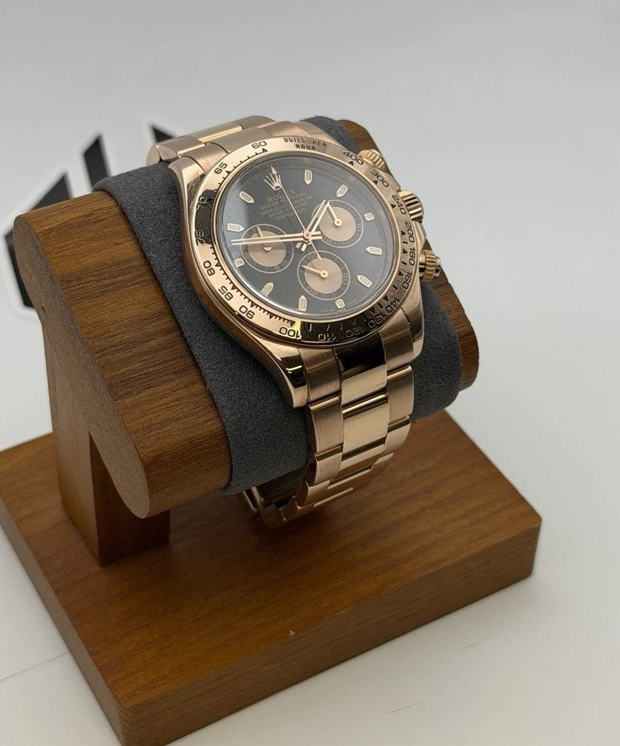Rolex Cosmograph Daytona 116505 Oyster RG Sundust Black Dial Auto 40mm