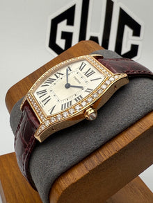 Cartier Tortue Medium Manual Wind Watch 31 x 39MM Rose Gold Silver WA501008