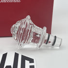 Baccarat Clear Crystal Tip Top Bottle Wine Stoppers 2 Pieces 2812558 New In Box