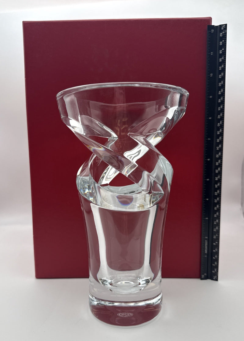 Baccarat Tornado Vase Small Clear Crystal 2103220