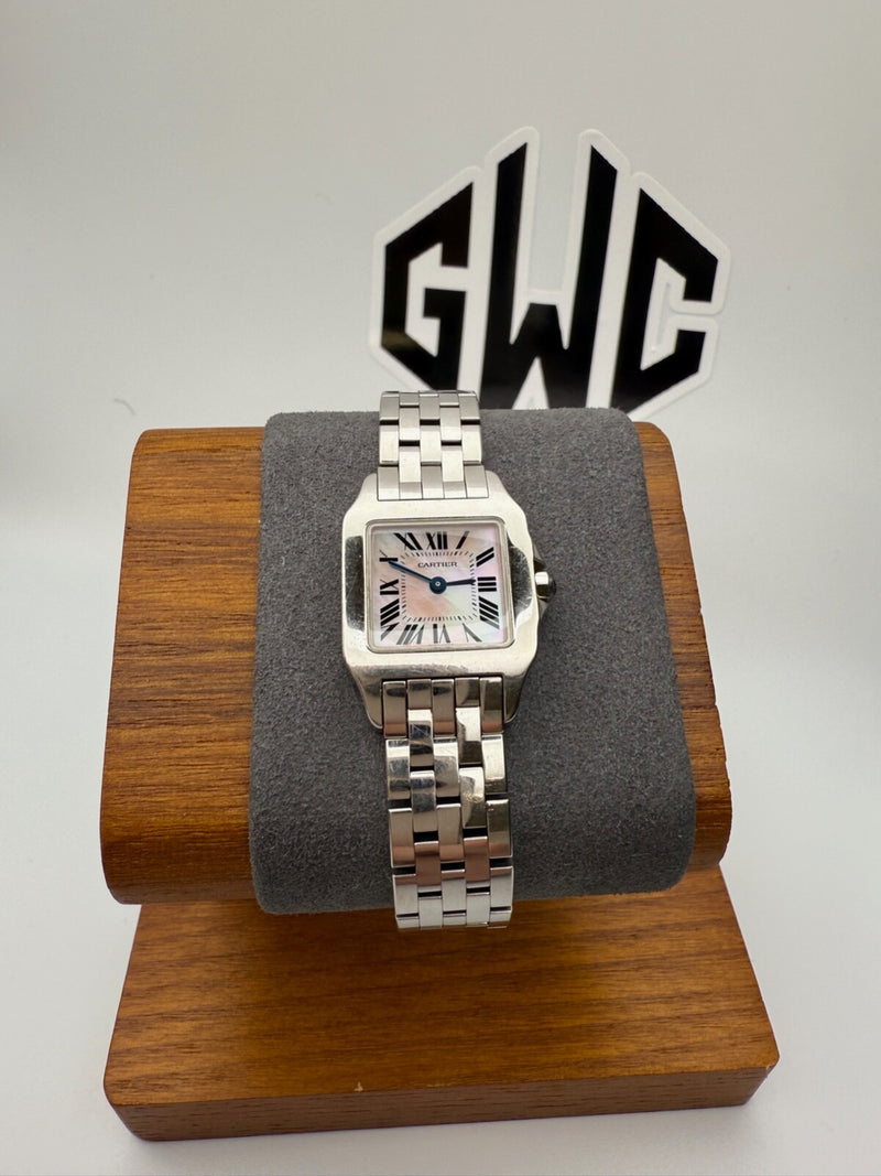 Cartier Santos Demoiselle W25064Z5 Stainless Steel MOP Dial Quartz 20mm