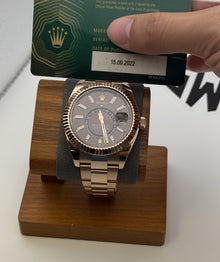 2022 Rolex Sky-Dweller 326935 Chocolate Brown 18K Gold Oyster 42mm Box Papers