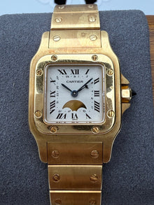 Cartier Santos Galbee Yellow Gold 18k Moonphase 25mm 819902