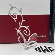 Baccarat Butterfly Card Holder Clear Crystal New In Box 2601619