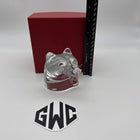Baccarat Bear Head Figurine Clear Crystal New In Box 1762710
