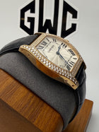 Cartier Tortue Large WA503951 18k Rose Gold Factory Diamonds 43mm