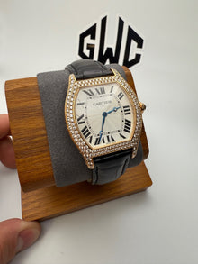 Cartier Tortue Large WA503951 18k Rose Gold Factory Diamonds 43mm