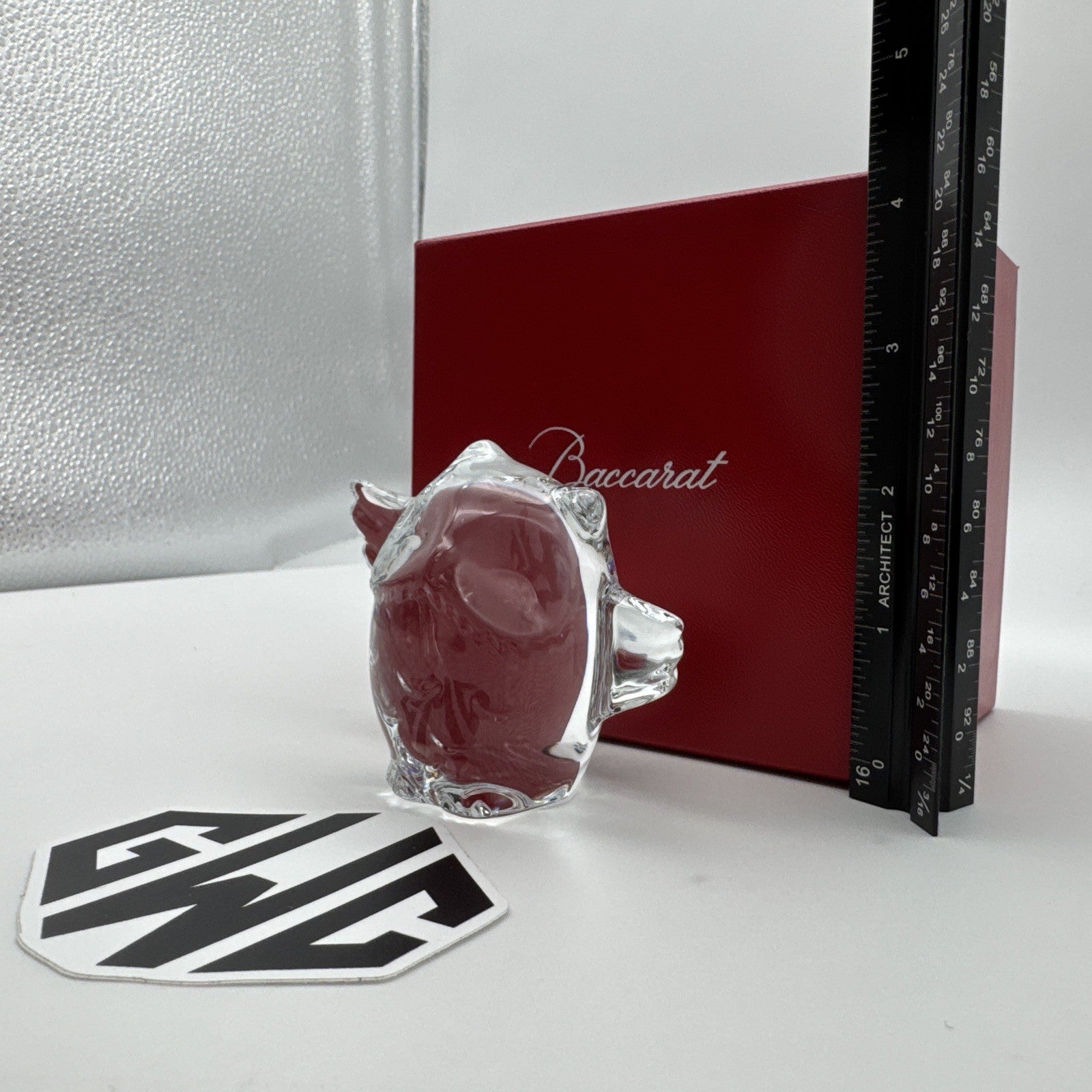 Baccarat Minimals Young Owl Figurine Clear Crystal New In Box 2802207