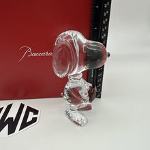 Baccarat Snoopy With Red Octagon Clear Crystal New In Box Sealed 2814009