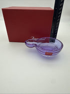Baccarat Hypnos Small Parma Violet Crystal Duel Dish New In Box 2103766