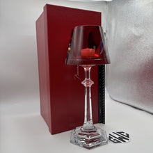 Baccarat Harcourt My Fire Candlestick Red & Clear Crystal 2813720 New In Box