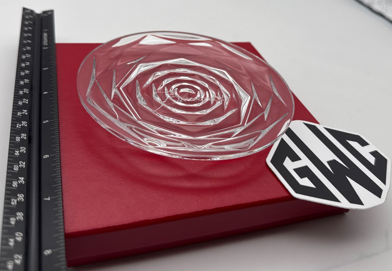 Baccarat Swing Plate Small Clear Crystal New In Box 2813982