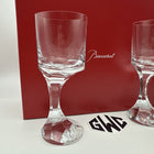 Baccarat Narcisse Large Wine Glass Clear Crystal Set Of 2 New In Box 2812668