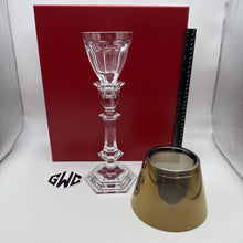 Baccarat Our Fire Candle Holder With Gold Shade Clear Crystal 2605622 NIB Sealed