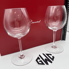 Baccarat Oenologie Burgundy Wine Glass Clear Crystal 2 Pieces New 2100292 Sealed
