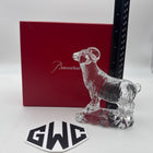 Baccarat Year of the Ram Zodiac Figurine Clear Crystal New In Box 2807700
