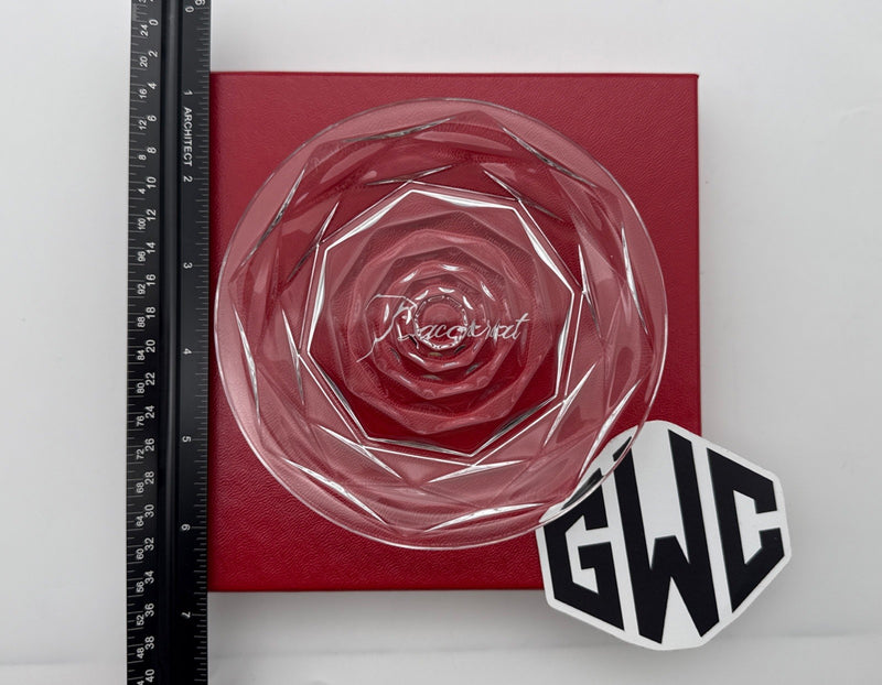 Baccarat Swing Plate Small Clear Crystal New In Box 2813982