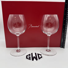 Baccarat Oenologie Burgundy Wine Glass Clear Crystal 2 Pieces New 2100292 Sealed