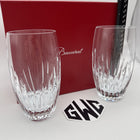 Baccarat Massena Highballs Clear Crystal Set Of 2 New In Box Sealed 2811294