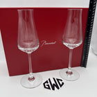Baccarat Chateau Champagne Flutes Clear Crystal 2 Pieces 2611149 New In Box
