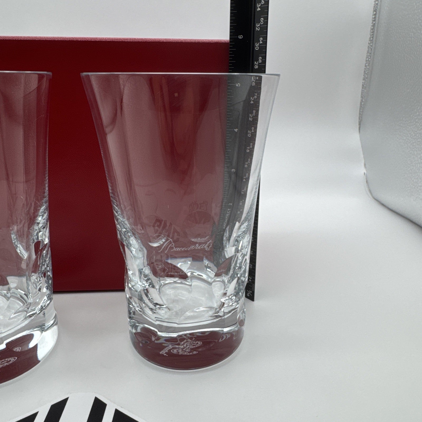 Baccarat Beluga Highballs Clear Crystal Pair Of 2 New In Box 2104389