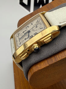 Cartier Tank Francaise W5000556 18K Yellow Gold Quartz 28mm Chronograph