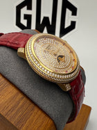 Patek Philippe 4968-400R Rose Gold Pave Diamond Moonphase Ruby 33.3mm Manual