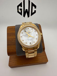Omega Seamaster Aqua Terra 38.5mm Yellow Gold MOP Diamond 231.55.39.21.55.002