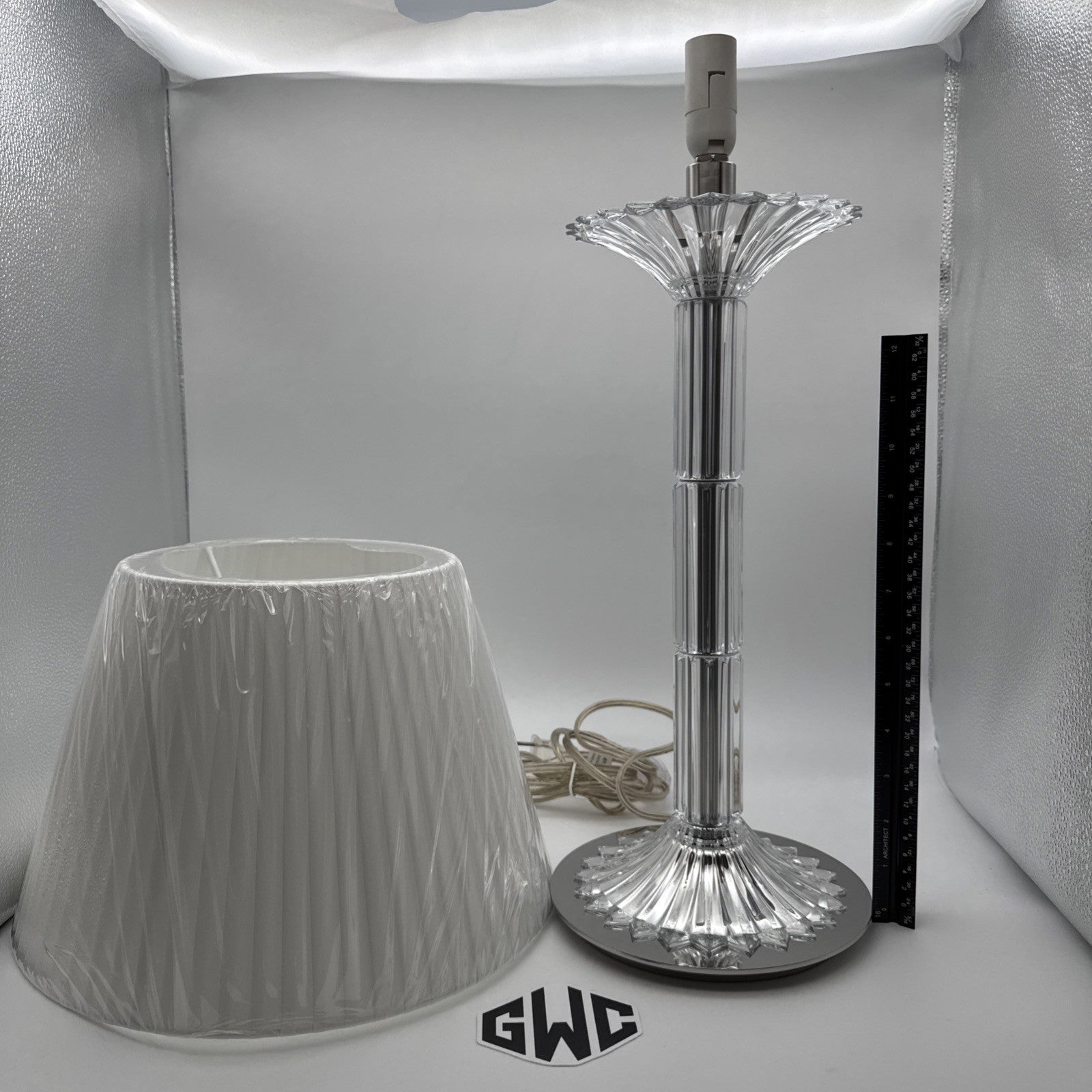 Baccarat Mille Nuits Lamp Clear Crystal 2813187 New In Box