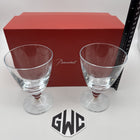Baccarat Vega Small Water Glasses Clear Crystal Set Of 2 New In Box 2812262