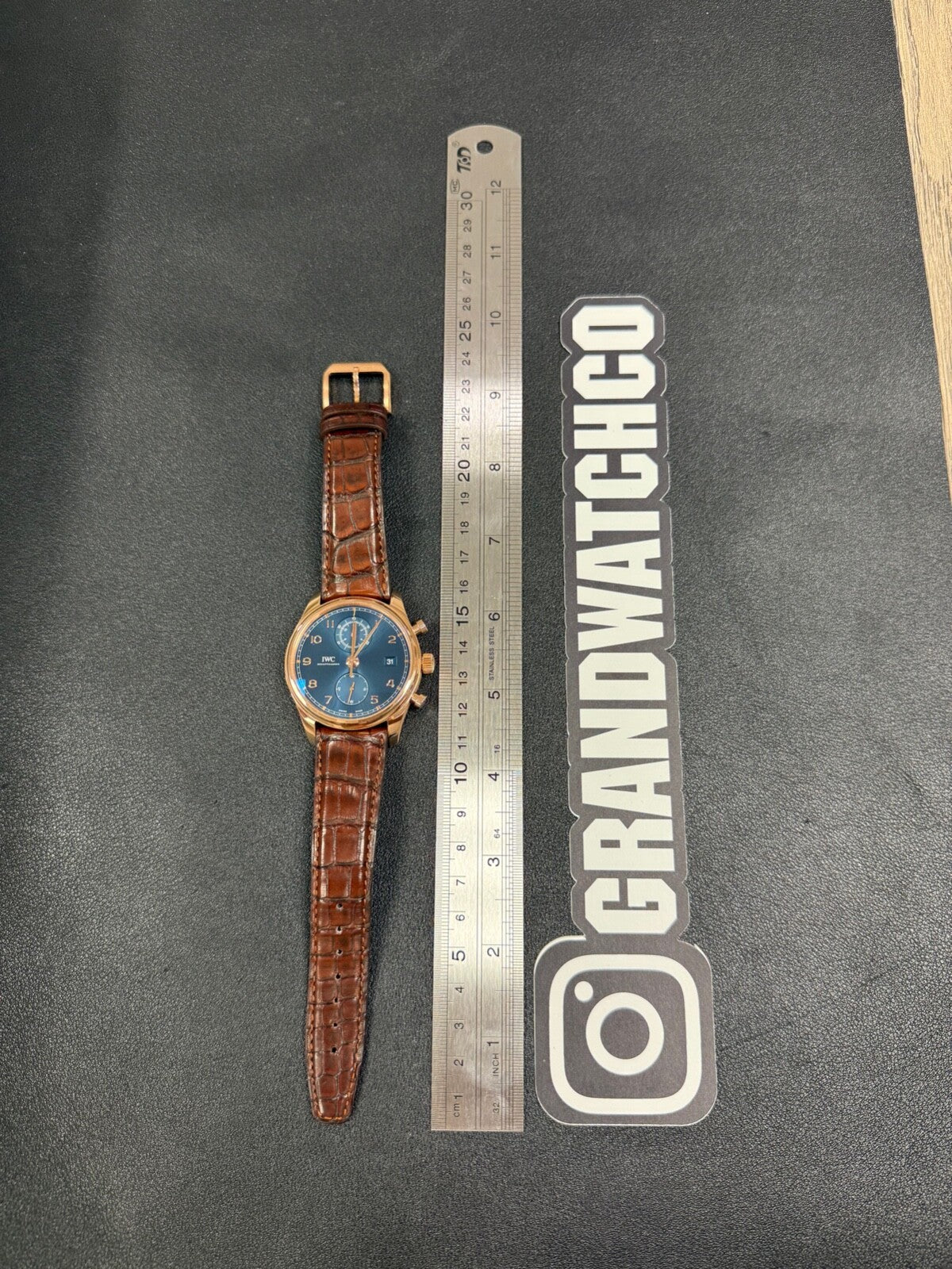 IWC Schaffhausen Portugiese Bucherer Blue IW390305 42mm Rose Gold Limited 88 PCs
