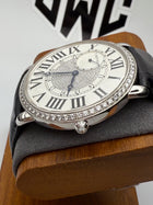 Cartier Ronde Louis 3269 18K White Gold Diamond Bezel & Dial Manual Wind 42 mm